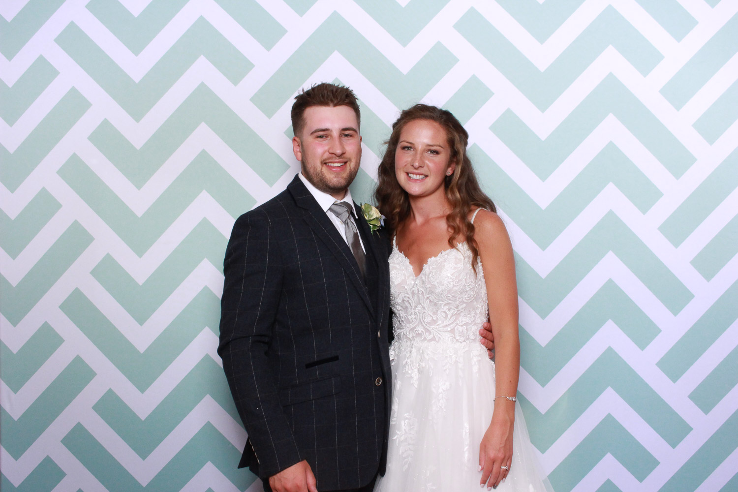 couple of photo booth at wood hall wedding