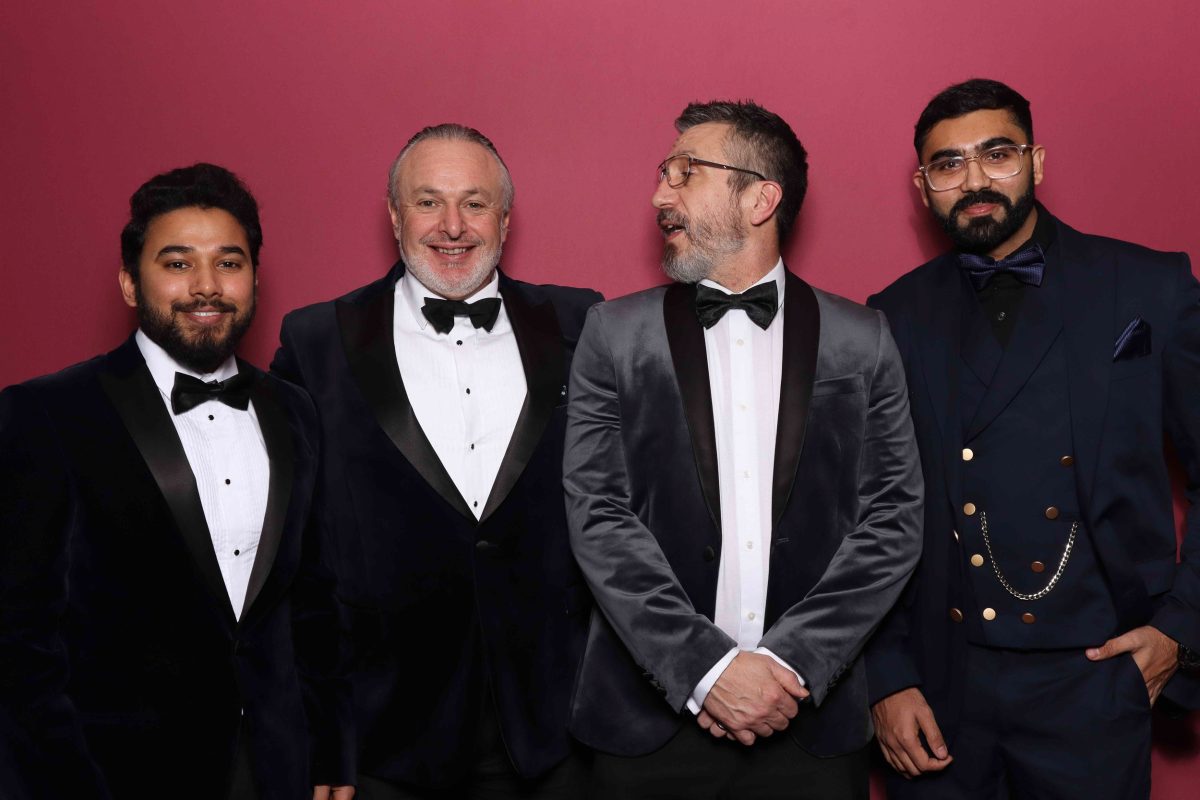 GROUP OF MALES IN TUXEDO AT CHRISTMAS PARTY, YORK RACECOURSE, CORPORATE PARTY YORKSHIRE, ICON PHOTO BOOTH, CORPORATE PARTY NORTH EAST